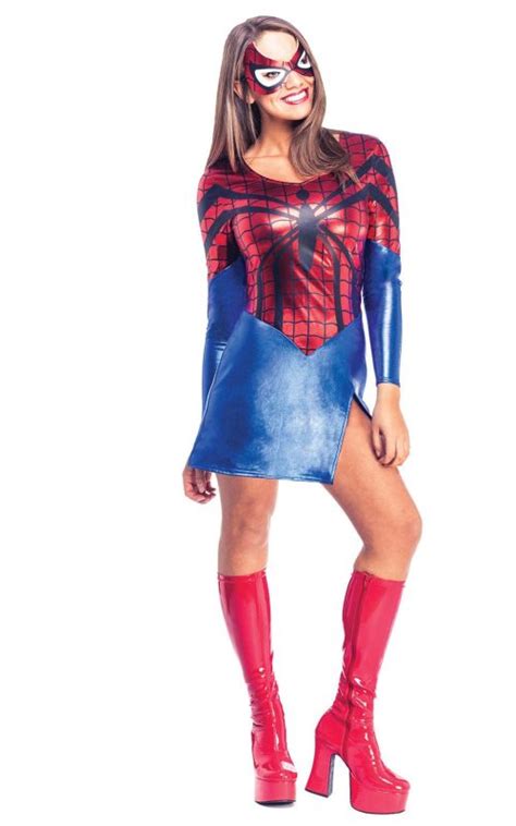 Marvel Spider Girl Ladies Super Hero Fancy Dress Costume
