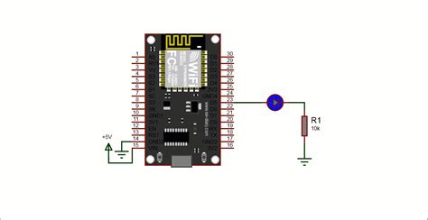 Nodemcu Led Blink In Proteus And On Breadboard Ee Diary