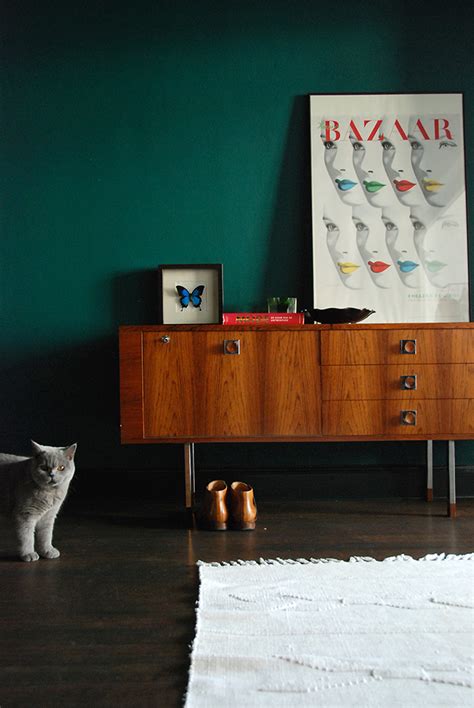 No, dark green walls (with blue undertones) weren't invented in 2018. Dark Green Wall Inspiration