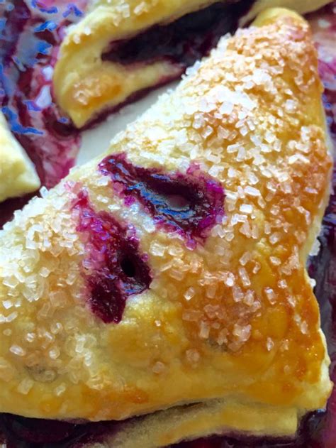 Lemon Iced Fresh Blueberry Turnovers Blueberry Turnovers Blueberry