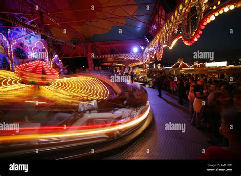 Fairground Ride In An Amusement Park Stock Photo Alamy