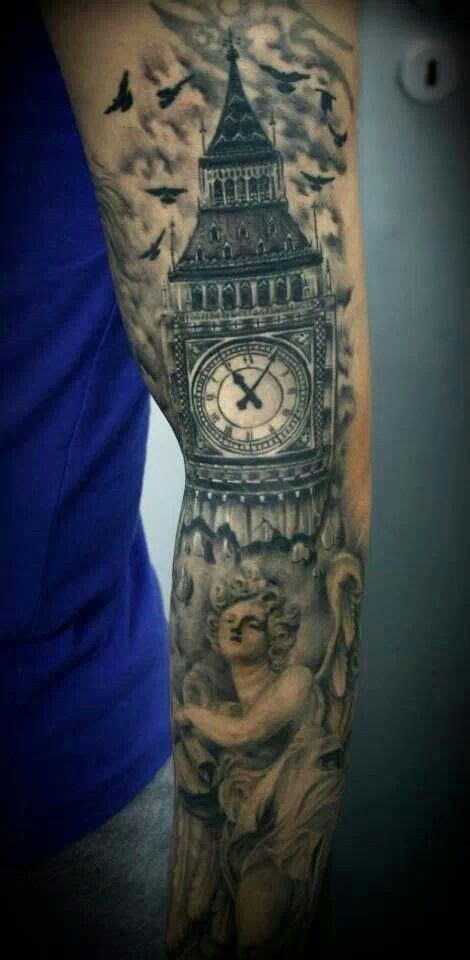 We did not find results for: Clock tower angel birds clouds | Big ben tattoo, Sleeve tattoos, Church tattoo