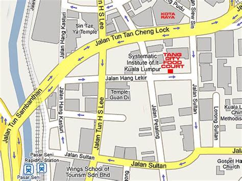 Map Petaling Street Chinatown Malaysia Food And Restaurant Reviews