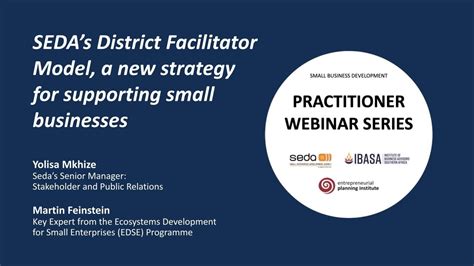 Sedas District Facilitator Model A New Strategy For Supporting Small