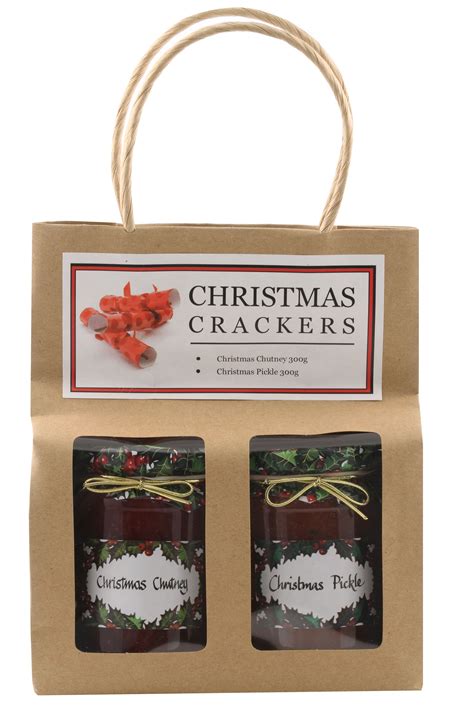 Tom smith, a sweet maker, thought of including short paper mottos in between his sweets and their wrappers in much the same. KRG03 Christmas Crackers Kraf Gift Bag 2 x 300g | Christmas chutney