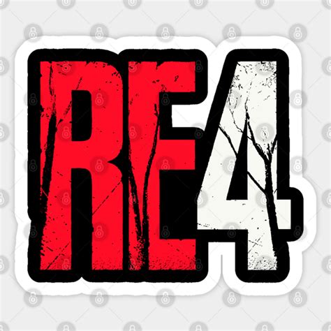 Re4 Remake Symbol Resident Evil 4 Sticker Teepublic