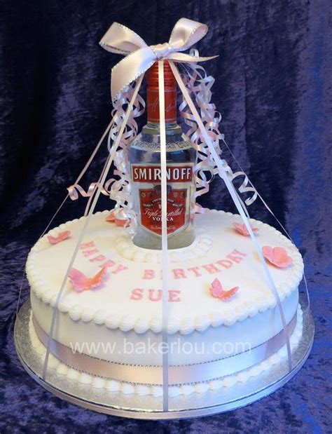 With the candied frosting rim, it's a ton of fun for any party. Vodka bottle Cake - cake by Louise - CakesDecor
