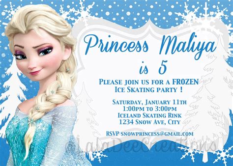 A Frozen Princess Birthday Party With Snowflakes On The Side And A Blue