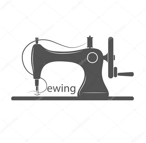 Sewing Machine Logo Vector Symbol Or Icon Stock Vector Image By