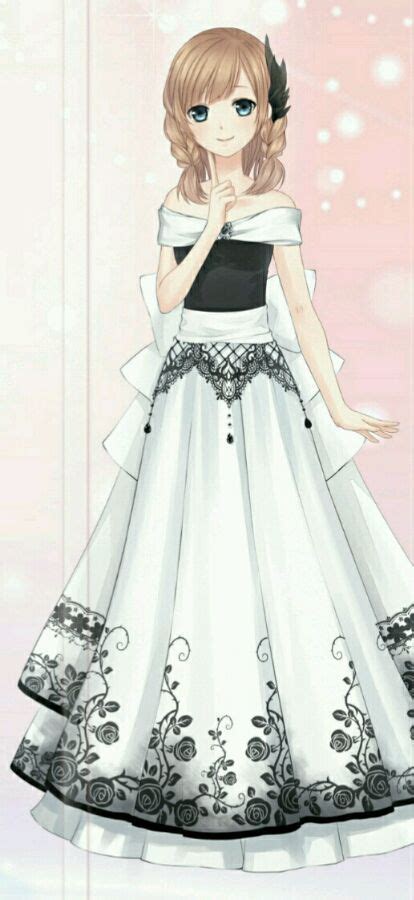 Anime Girl Wearing Fancy Dress
