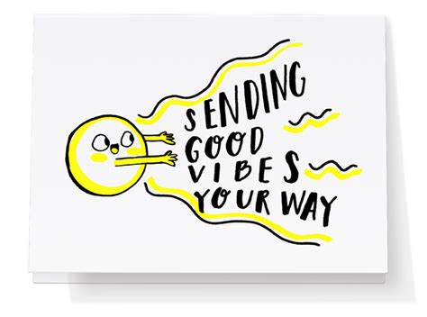 Sending Good Vibes Your Way Card Punkpost Card