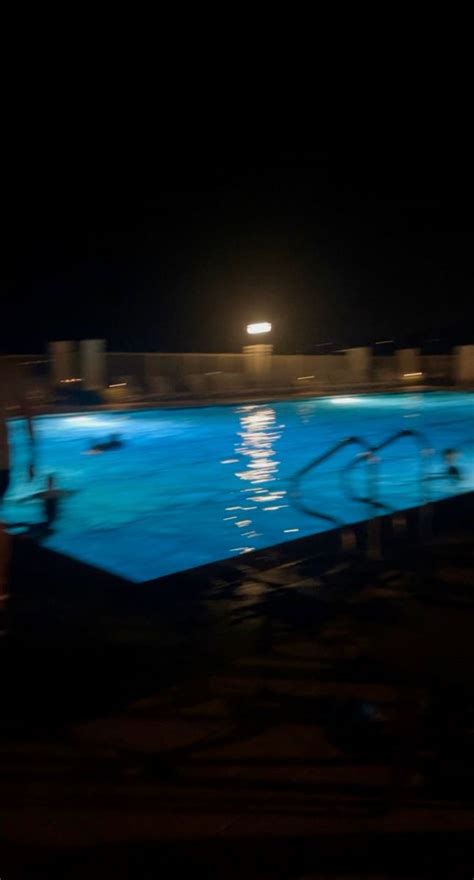 Late Night Swims Pool At Night Night Pool Party Night Swimming