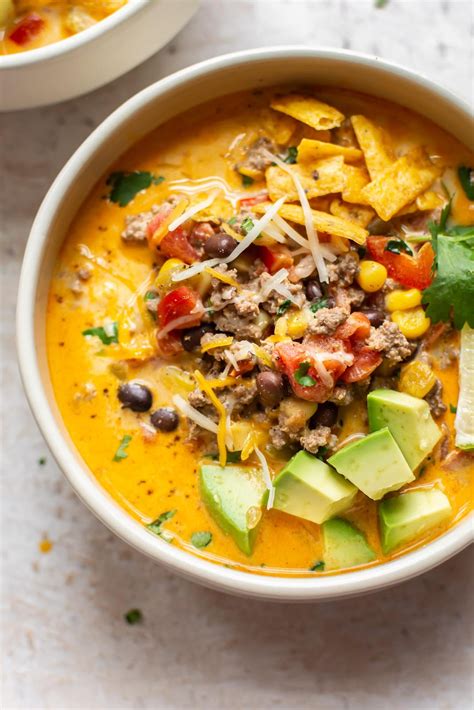 Easy Low Carb Taco Soup With Ranch Dressing
