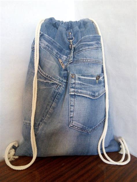 Hipster Denim Backpack For College Trend Summer 2019 Etsy Recycled