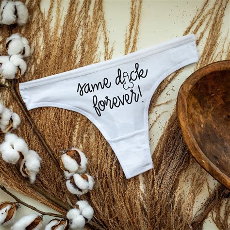 Same Dick Forever Thong Bridal T Naughty Underwear Etsy