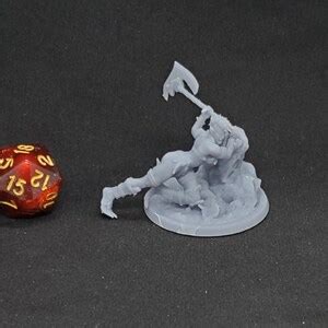 Mazoga Pinup Nsfw Female Orc Beast Miniatures D Resin Printed Dnd Rpg