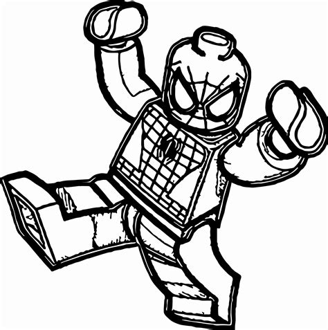 Lego Spiderman Coloring Page Awesome Lego Spider Man Joy Coloring Page Spiderman Coloring