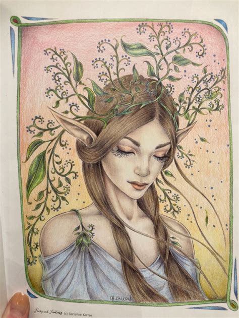 A Drawing Of A Woman With Long Hair And Flowers In Her Hair Wearing A