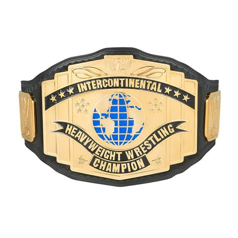 Wwe Black Intercontinental Championship Replica Title Belt Shopee