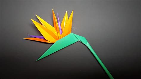극락조화접기 Paper Bird Of Paradise Flower 꽃접기 Paper Folding 종이접기 折纸
