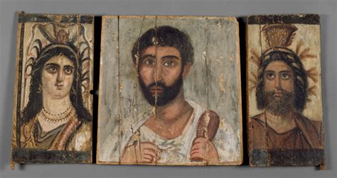 Panel With Painted Image Of Isis Getty Museum