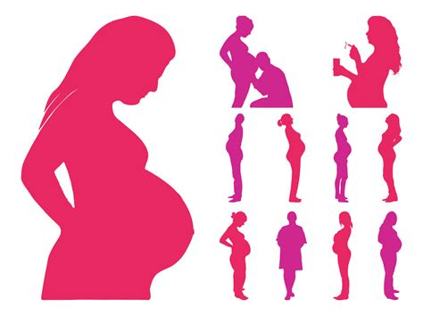 Pregnancy Cartoon Pregnant Woman Co Clip Art Image 32879
