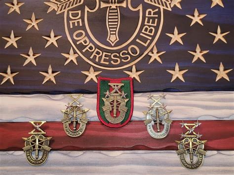Sfa Longevity Badge With Stars 5 Years Each Special Forces