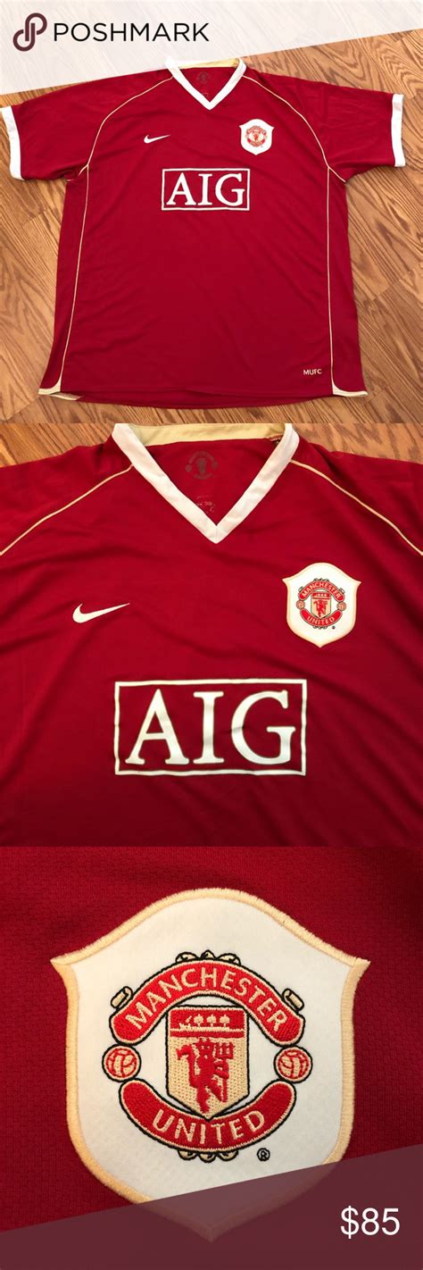 Manchester United Home Jersey From 0607 Season Nike Brand Jersey