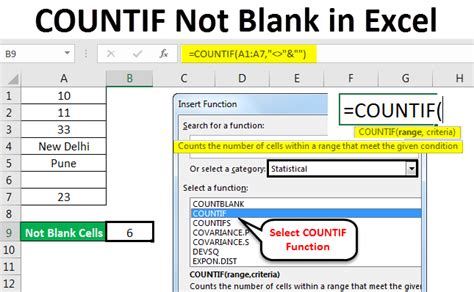 Countif Not Blank In Excel Formula Example How To Use