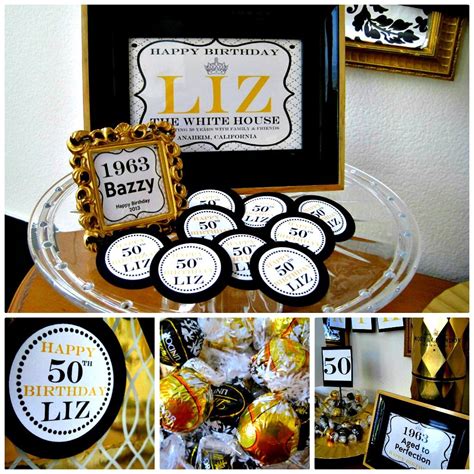 50th Birthday By Zperfect Party Wearable Pins For The Guests