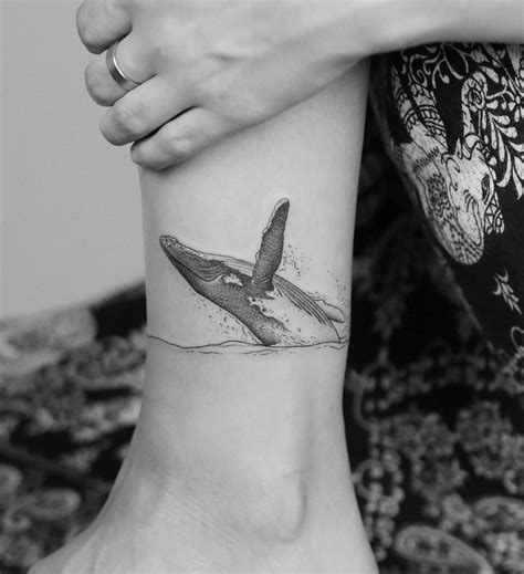 A large size $perm whale tattoo would. Humpback whale breaching by Minnie at Seventh Day Tattoo ...