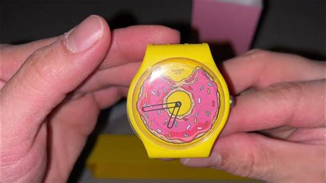 Swatch Simpsons Unboxing Seconds Of Sweetness Donut Asmr Youtube