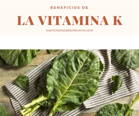Vitamina K David Cerro Nutricionista