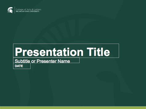 presentation templates college of arts and letters