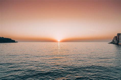 Beautiful Sunset Over The Sea In Croatia Free Stock Photo Picjumbo