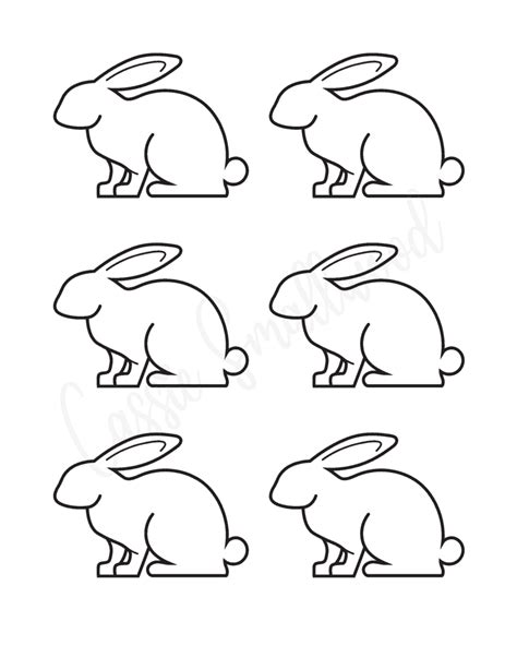 20 Cute Bunny Templates Cassie Smallwood Free Printable Bunny