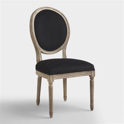 World market's online assortment of home office furniture offers everything from bookshelves to office storage. Black Round Back Paige Dining Chairs, Set of 2 - Fabric by World Market | Round back dining ...