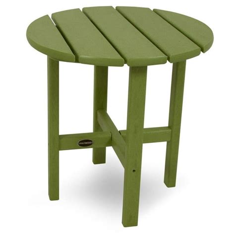 Polywood® Vineyard Recycled Plastic 18 In Round Side Table Walmart