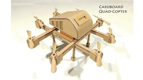 How To Make A Quadcopter Drone From Cardboard Kids Toys Youtube