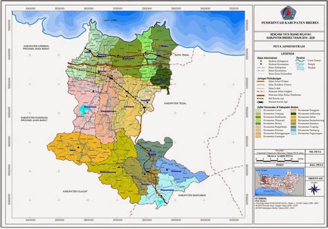 Peta Lengkap Indonesia Peta Administrasi Kabupaten Brebes
