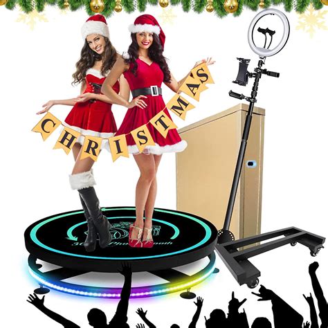 Buy ZLPOWER 360 Photo Booth Machine 68cm With Software For Parties Free