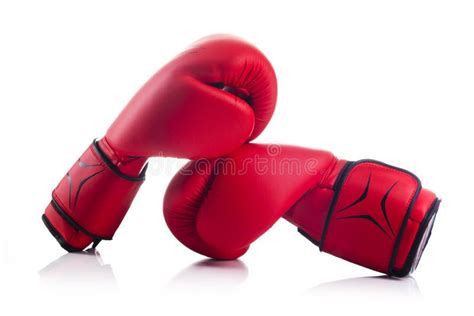 A Pair Of Red Boxing Gloves Stock Photo Image Of Female Fighter