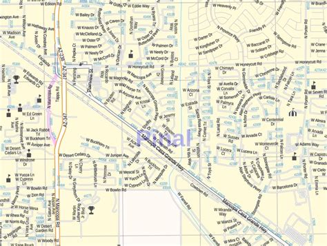 Maricopa County Map With Cities