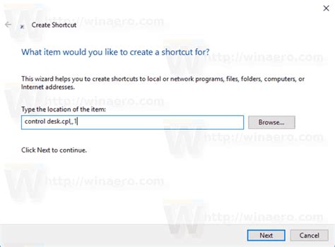 Create Screen Saver Options Shortcut In Windows 10
