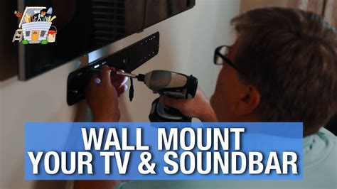 How To Wall Mount A Tv And Soundbar And Hide All The Wires Handyguys Tv Youtube