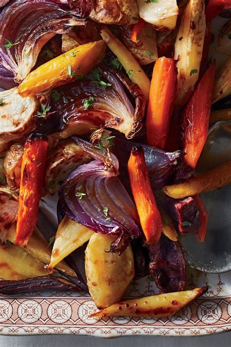 Roasted Root Vegetables With Balsamic Maple Glaze Recipe Glazed
