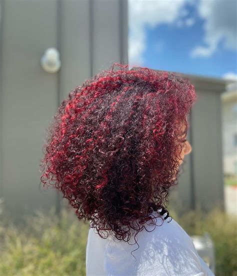 Share 81 Red Highlights Curly Hair Latest Vn