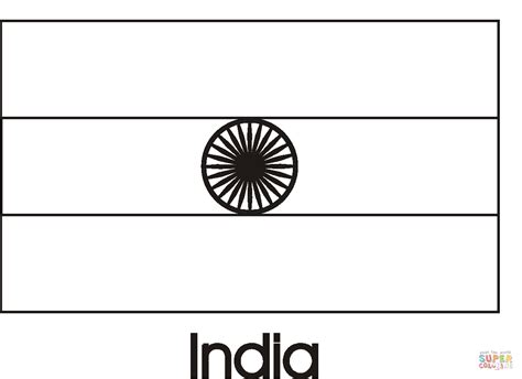 India Flag Coloring Page Free Printable Coloring Pages