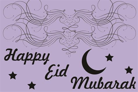 Eid Mubarak Purple Greeting Card Graphic By Nebula Design · Creative