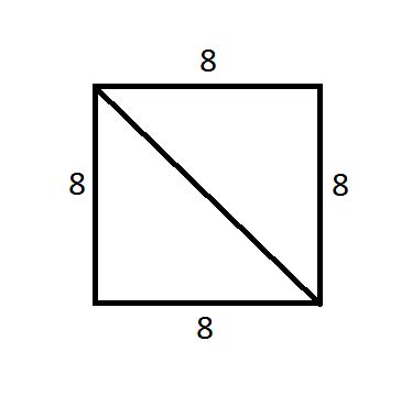 To find the length of the diagonal of a square, use the pythagorean theorem (a^2 + b^2 = c^2). What is the diagonal of a square equal to? - Quora
